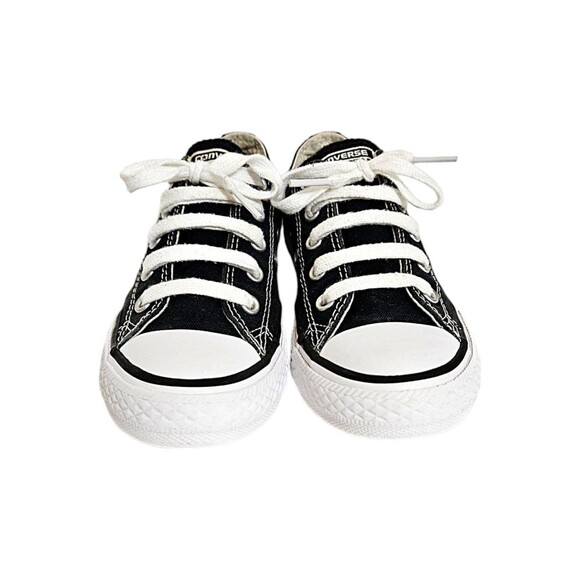 Converse Little Kids Chuck Taylor All Star Ox Black Canvas Sneakers Youth Size13 - Picture 5 of 8